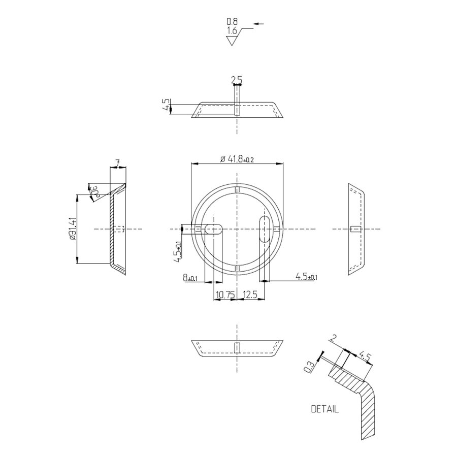 Handdoekhouder Dubbel Haceka Aqualux PRO2000 80 cm Chroom