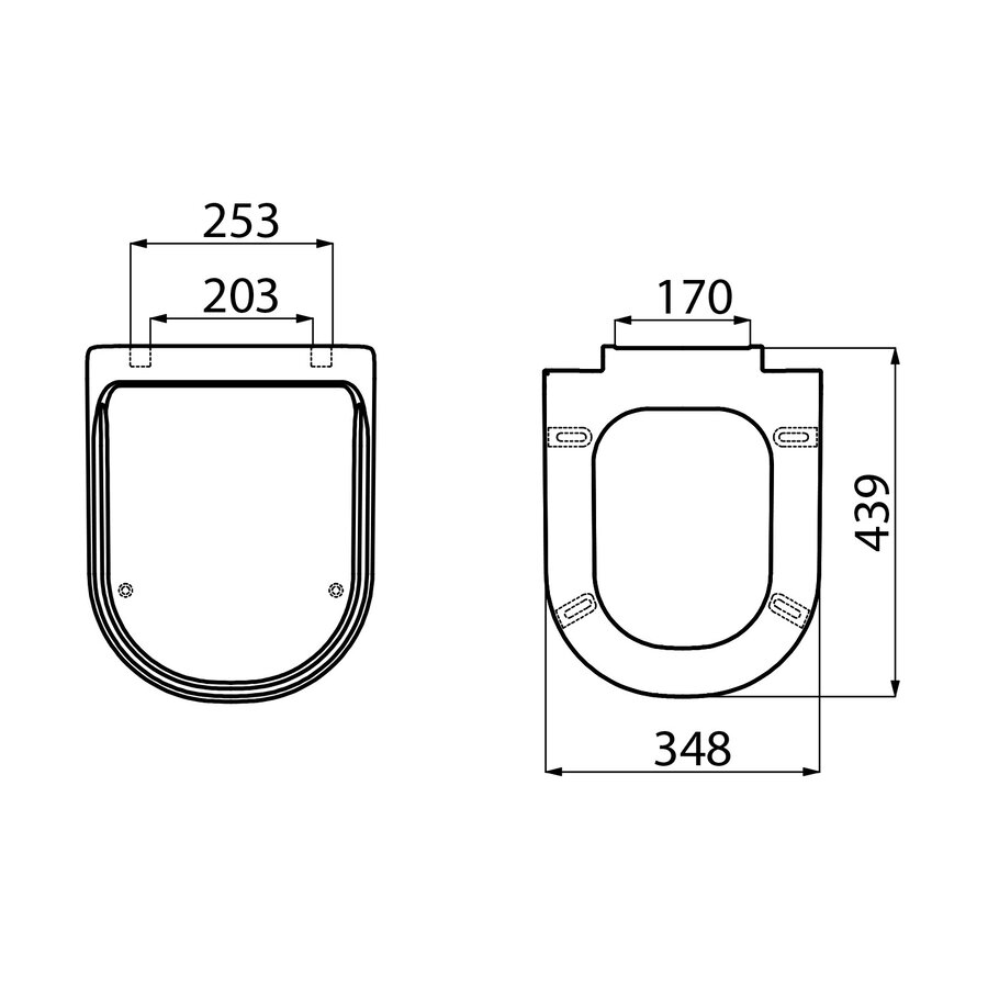 Toiletzitting Creavit Antik 34,8x43,9 cm met Softclose Glans Wit