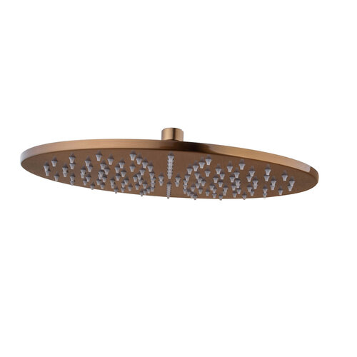 Hoofddouche Wiesbaden Caral Rond 30 x 0,8 cm Geborsteld Brons Koper 