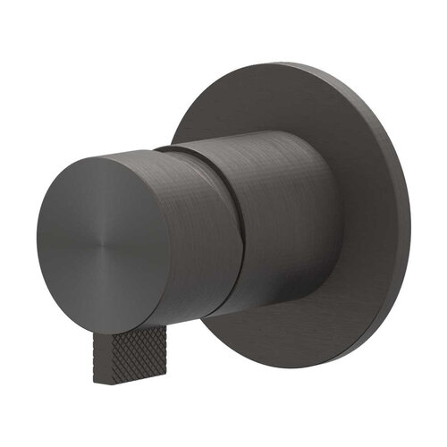 Inbouw Douchemengkraan IVY Tribe Eenhendel Inclusief Inbouwdeel RVS316 Geborsteld Carbon Black PVD 