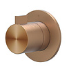 IVY Afbouwdeel IVY Tribe Doorstroom inbouwstopkraan Symmetry Met Rond Rozet Geborsteld RVS316 Mat Koper PVD