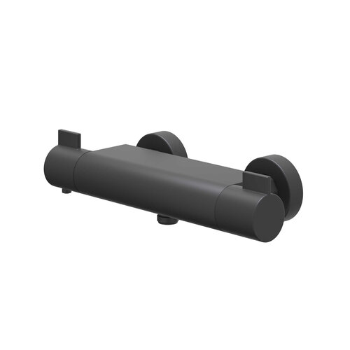 Douchethermostaatkraan IVY Pact Opbouw Cooltouch Mat Zwart PED 