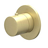 IVY Afbouwdeel IVY Bond 3-Weg Stop-Omstel Symmetry Met Rond Rozet Geborsteld Mat Goud PVD