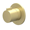 IVY Afbouwdeel IVY Pact 3-Weg Stop-Omstel Symmetry Met Rond Rozet Geborsteld Mat Goud PVD