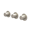 IVY Afbouwdeel IVY Bond Inbouwthermostaat 2 Stopkranen Symmetry Met Ronde Rozetten Geborsteld Nickel PVD