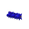 IVY Inbouwbox IVY tbv Inbouw Thermostaat Met 2 Stopkranen Symmetry Donker Blauw