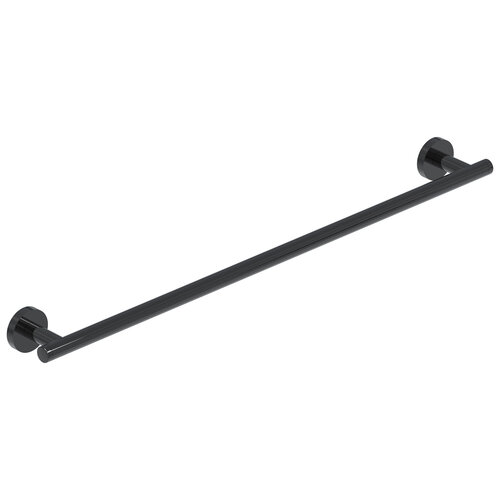 Handdoekrek IVY Enkel Wandmodel 60 cm Zwart Chroom PVD 