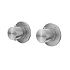 IVY Afbouwdeel IVY Concord Inbouwthermostaat 2-weg Stop-Omstel Symmetry Met Rond Rozet Geborsteld RVS316