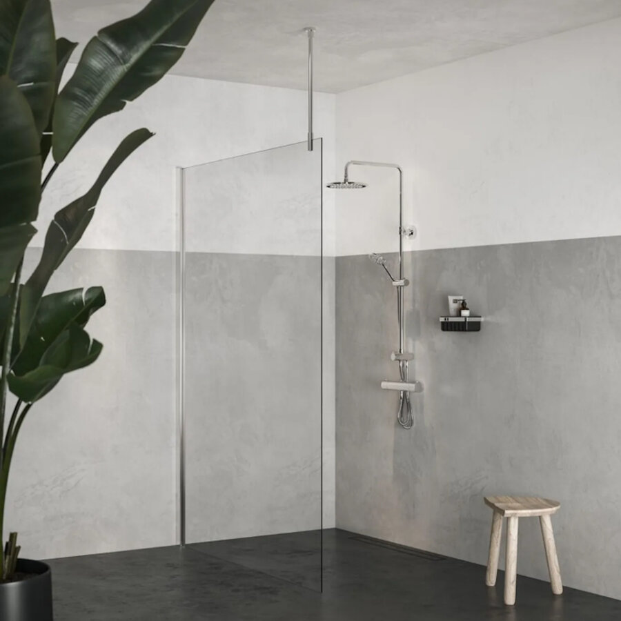 Plafondsteun Sealskin Reyna Universeel 80 cm Zilver Hoogglans