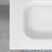 Meubelset Tiger Reverse 120 cm Met 4 Lades Natural Eik - Mat Wit incl Oval Wastafel Hoogglans Wit