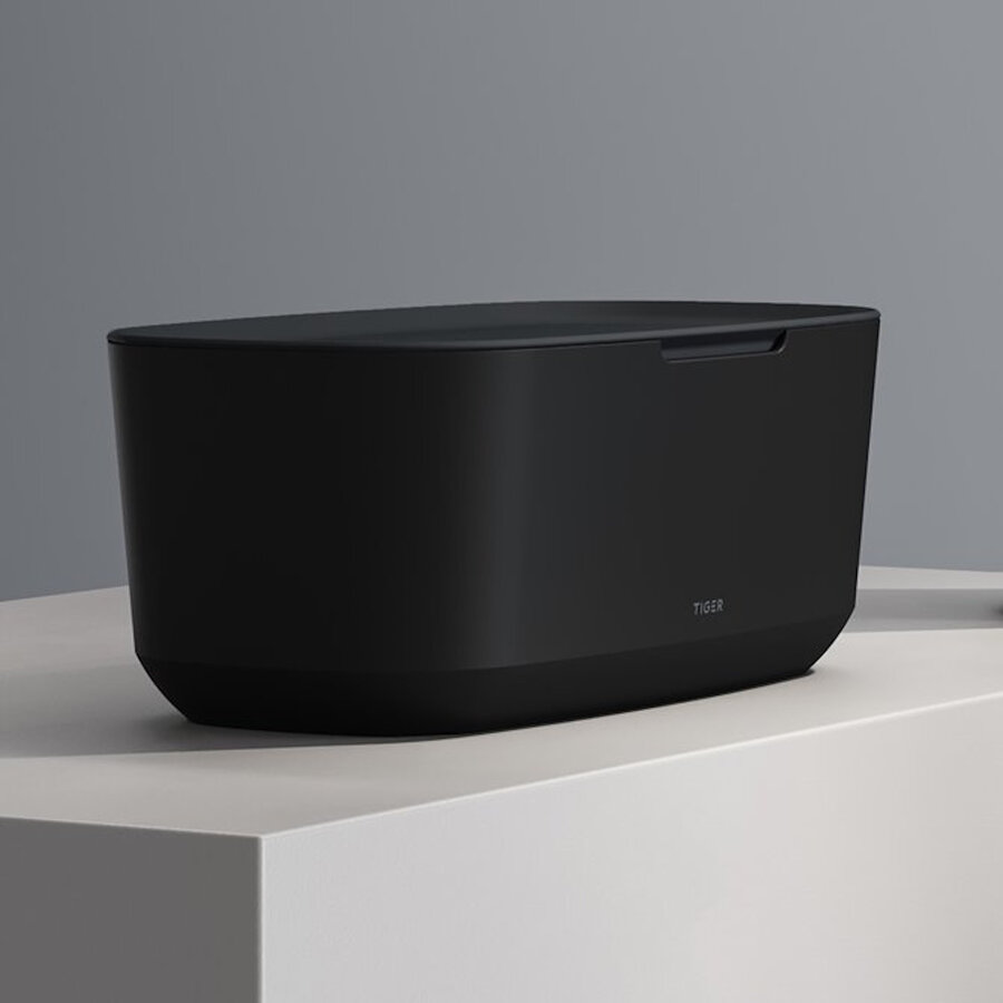 Opbergbox Met Deksel Tiger Tess Vrijstaand Zwart - Antraciet