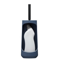 Toiletborstelhouder Tiger Tess Met Opbergfunctie Vrijstaand Swoop Borstel Flexibel Blauw - Zwart