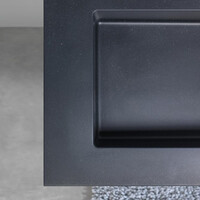 Wastafel Tiger S-line Quadro 80 cm Mat Zwart