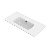 Wastafel Tiger S-line Calpe 80 cm Glanzend Wit