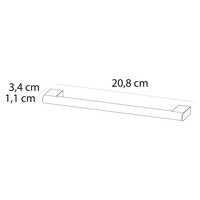 Greep S01 Tiger S-line 21 cm Chroom