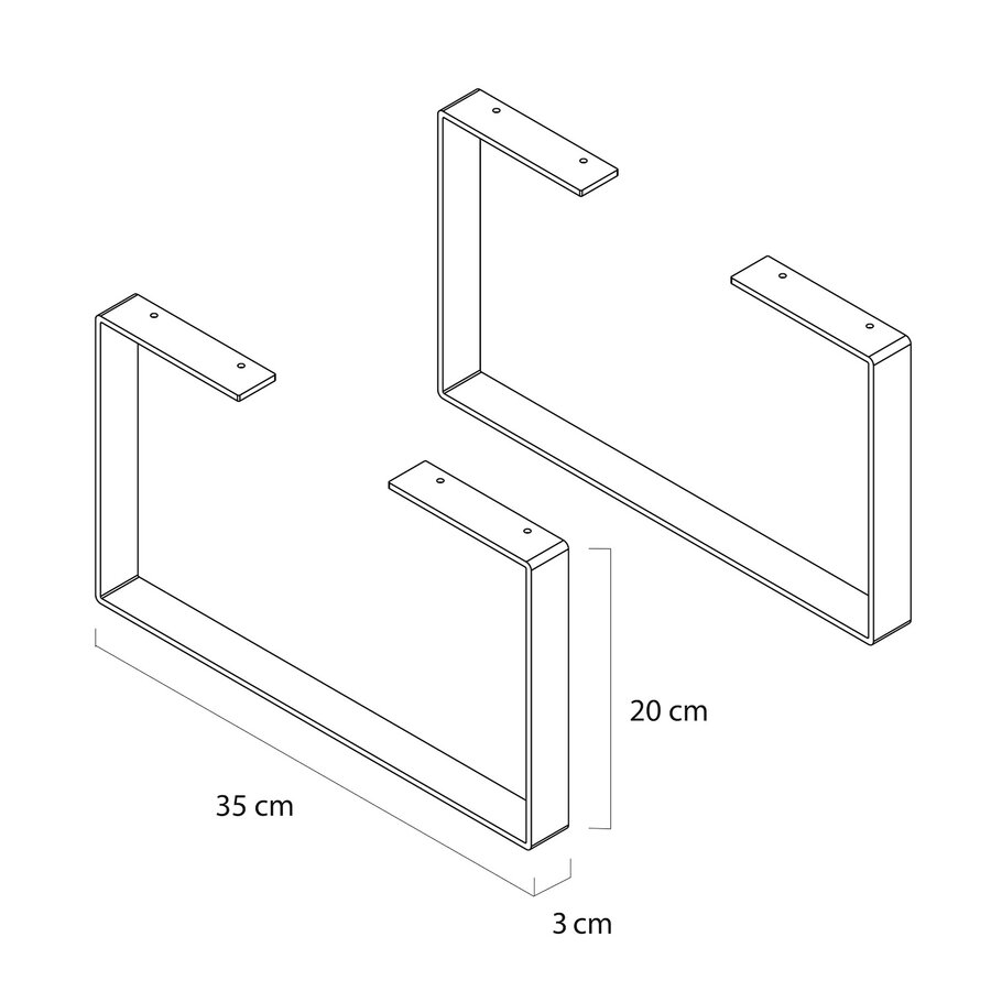 Loop Poten Tiger S-Line Mat Wit (2 stuks)