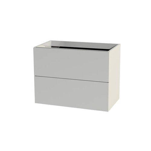 Wastafelonderkast Tiger Studio 80 cm Hoogglans Wit 