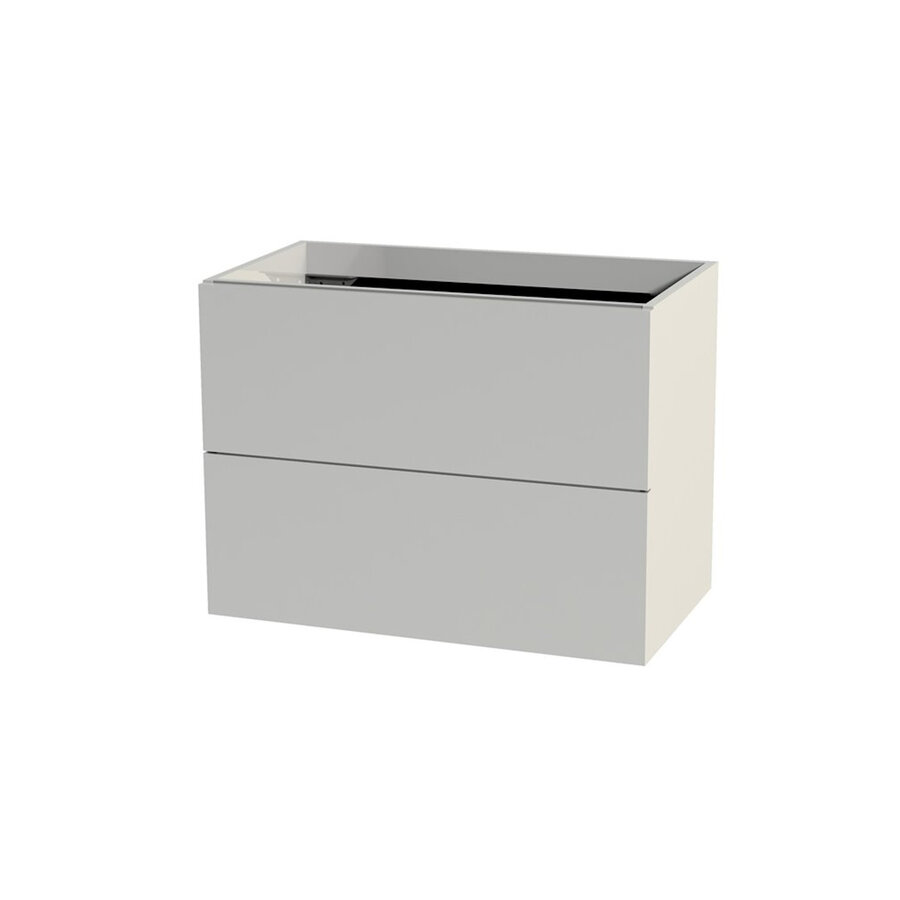 Wastafelonderkast Tiger Studio 80 cm Hoogglans Wit