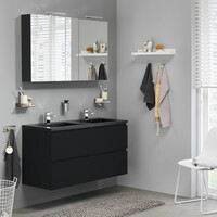 Wastafelonderkast Tiger Loft 120 cm Mat Zwart