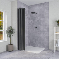 Douchegordijnstangset Sealskin Umbrella Chroom