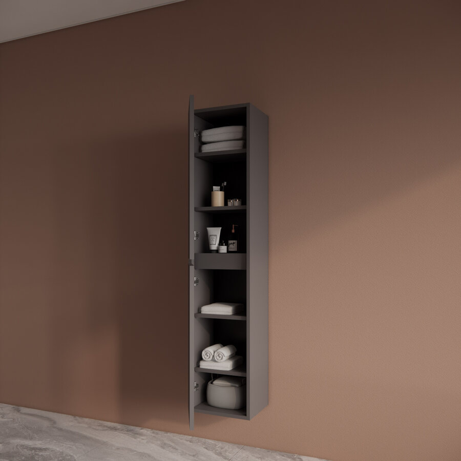 Kolomkast BWS Riga 160 cm Grafiet