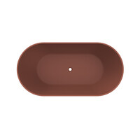 Vrijstaand Ligbad Arcqua Cusco 165x85 Mat Terracotta