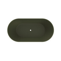 Vrijstaand Ligbad Arcqua Cusco 175x85x55 cm Mat Groen