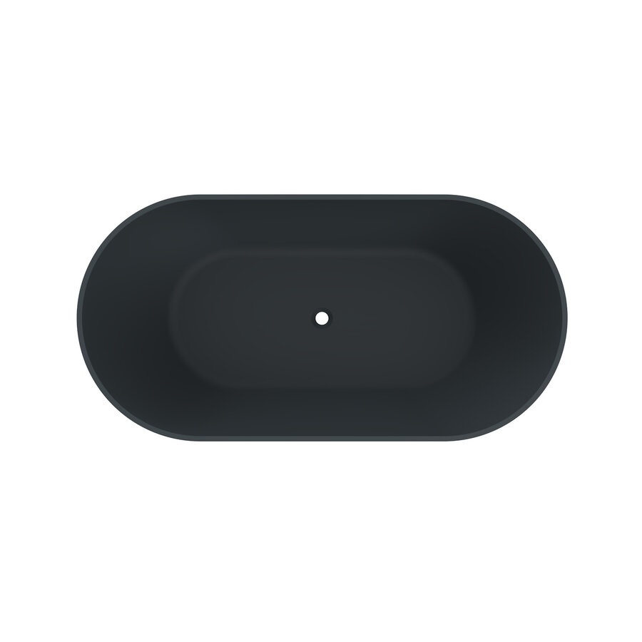 Vrijstaand Ligbad Arcqua Cusco 175x85x55 cm Mat Antraciet