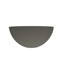 Waskom Arcqua Prince Opbouw 38x14 cm Rond Mat Quartz Grijs