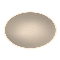 Arcqua Prince Opbouw Waskom Ovaal 49x34 Mat Zand