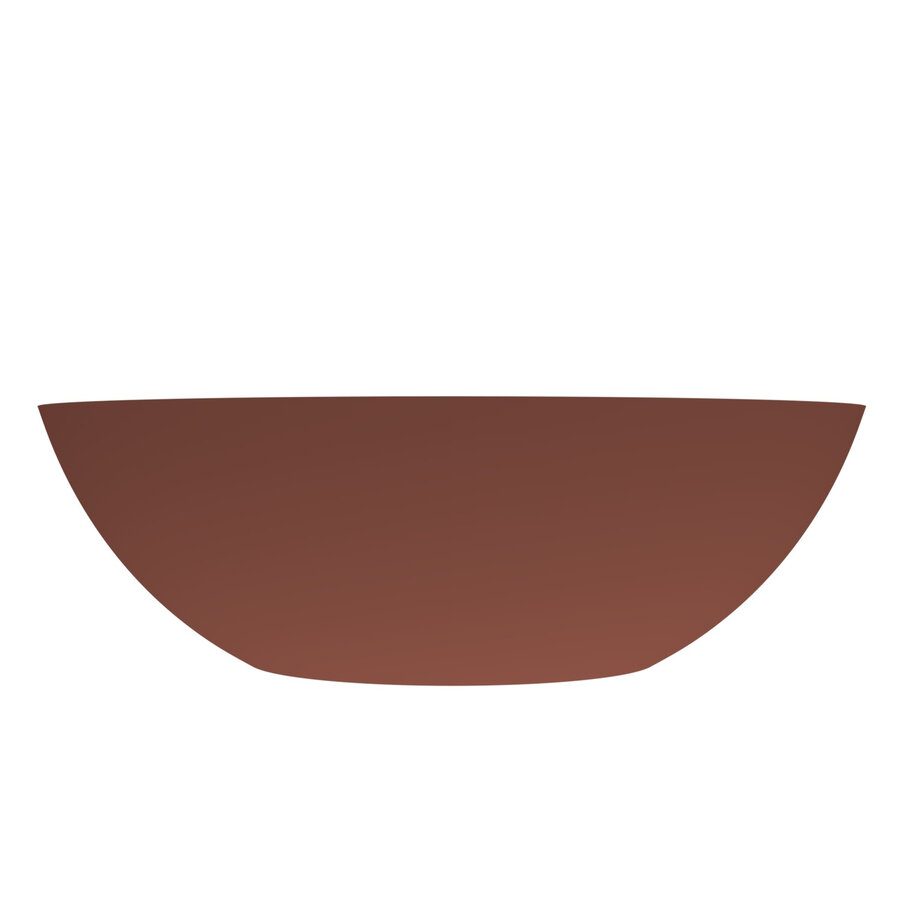 Arcqua Prince Opbouw Waskom Ovaal 49x34 Mat Terracotta