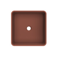 Arcqua Case Opbouw Waskom Vierkant 37x37 Mat Terracotta