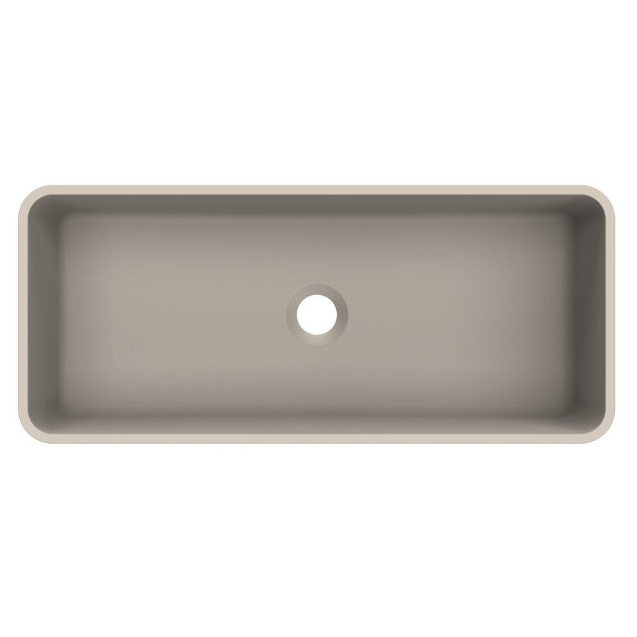 Arcqua Case Opbouw Waskom Rechthoek 60x26 Mat Klei