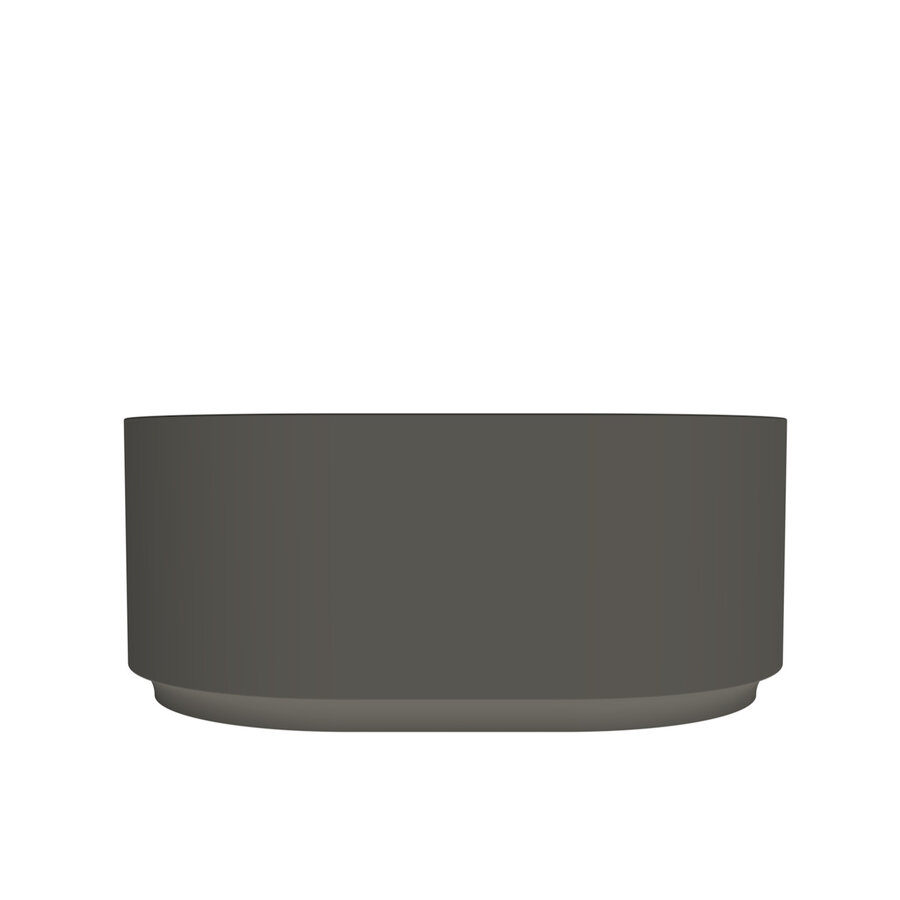 Arcqua Case Opbouw Waskom Ovaal 40x28 Mat Quartz Grijs