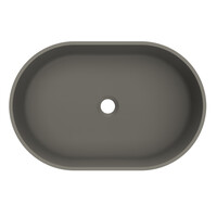 Arcqua Case Opbouw Waskom Ovaal 55x36 Mat Quartz Grijs
