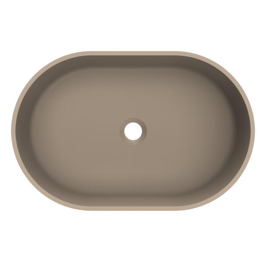 Arcqua Case Opbouw Waskom Ovaal 55x36 Mat Truffel