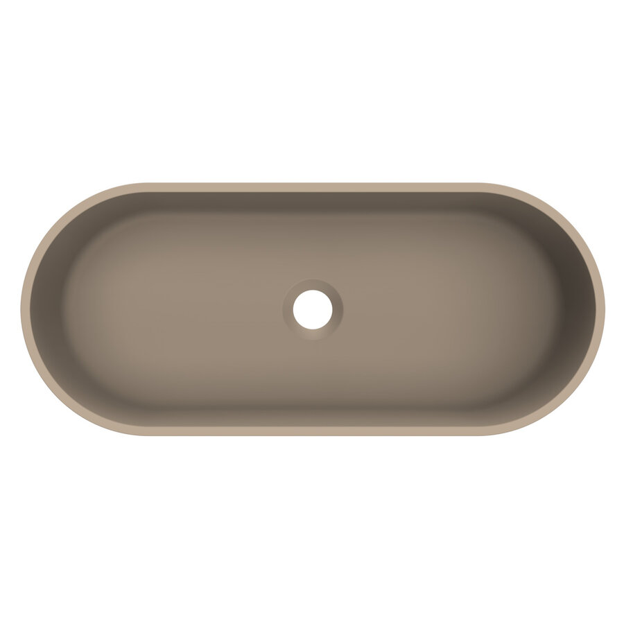Arcqua Case Opbouw Waskom Ovaal 60x26 Mat Truffel