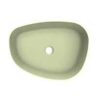 Arcqua Rocker Opbouw Waskom Organisch R 50x37 Mat Pastel Groen