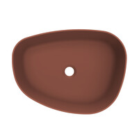 Arcqua Rocker Opbouw Waskom Organisch R 50x37 Mat Terracotta