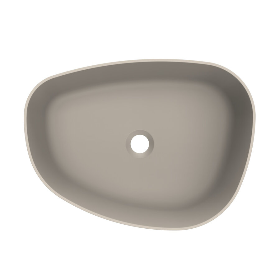 Arcqua Rocker Opbouw Waskom Organisch R 50x37 Mat Klei