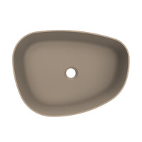 Arcqua Rocker Opbouw Waskom Organisch L 50x37 Mat Truffel