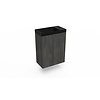 Arcqua Fonteinkast Dark Oak Arcqua Luna 40x55x28 cm Incl. Fontein Mat Zwart Zonder Overloop