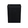 Fonteinkast Black Oak Arcqua Luna 40x55x28 cm Incl. Fontein Mat Zwart Zonder Overloop