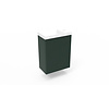 Arcqua Fonteinkast Highland Green Arcqua Ridge 40x55x28 cm Incl. Fontein Mat Wit Zonder Overloop