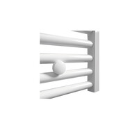 Elektrische Radiator Sanicare HWV Met Wifi 111,8x45 cm Wit 596W Met Thermostaat Chroom Rechtsonder