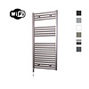 Sanicare Elektrische Radiator Sanicare HWV Met Wifi 111,8x45 cm Inox Look 596W Met Thermostaat Chroom Linksonder