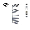 Elektrische Radiator Sanicare HWV Met Wifi 111,8x60 cm Gunmetal 730W Met Thermostaat Chroom Rechtsonder