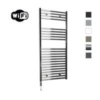 Elektrische Radiator Sanicare HWV Met Wifi 111,8x60 cm Chroom 533W Met Thermostaat Chroom Linksonder