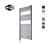 Sanicare Elektrische Radiator Sanicare HWV Met Wifi 111,8x60 cm Gunmetal 730W Met Thermostaat Zwart Linksonder