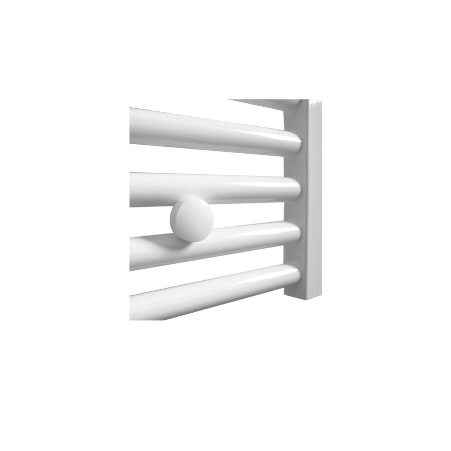 Elektrische Radiator Sanicare HWV Met Wifi 111,8x60 cm Wit 730W Met Thermostaat Wit Rechtsonder